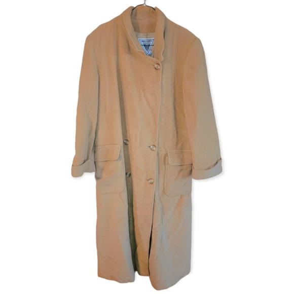 Marvin Richards Jackets & Blazers - Vintage 80s Marvin Richards Camel Fur Trench Coat